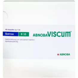 ABNOBAVISCUM Quercus D 10 ampoules, 48 pièces