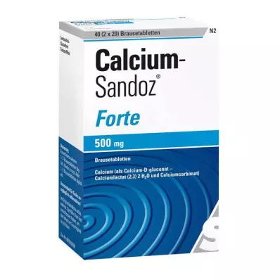 CALCIUM SANDOZ forte comprimés effervescents, 2X20 pc