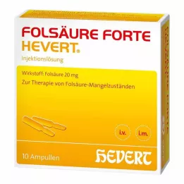 FOLSÄURE HEVERT ampoules forte, 10X2 ml