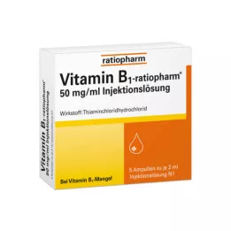 VITAMIN B1-RATIOPHARM 50 mg/ml Liqueur injectable, ampoules de 5X2 ml
