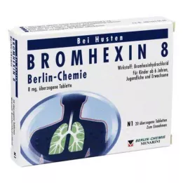 BROMHEXIN 8 Berlin Chemie comprimés enrobés, 20 pc