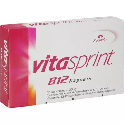 VITASPRINT Gélules de B12, 20 gélules