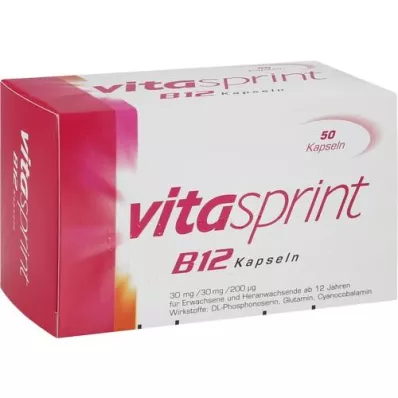 VITASPRINT Gélules de B12, 50 gélules