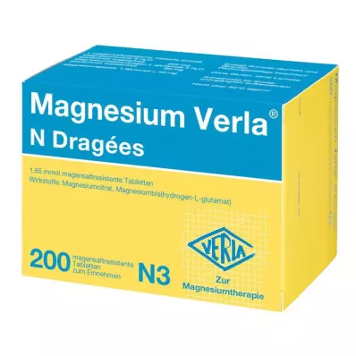 MAGNESIUM VERLA N dragées, 200 pcs