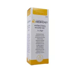 MEDIHONEY Gel antibactérien pour les plaies, 5X20 g