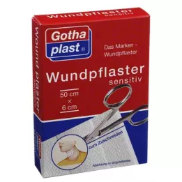 GOTHAPLAST Pansement sensitif 6 cmx0,5 m coupé, 1 pc