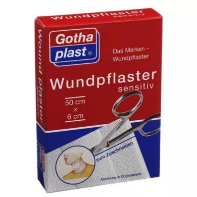 GOTHAPLAST Pansement sensitif 6 cmx0,5 m coupé, 1 pc GOTHAPLAST Pansement sensitif 6 cmx0,5 m coupé, 1 pc