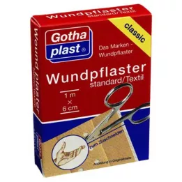 GOTHAPLAST Pansement adhésif 6 cmx1 m coupé, 1 pc