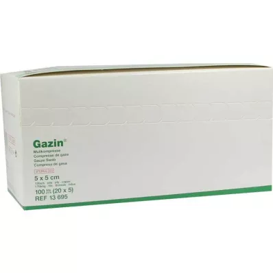 Gazin compresse 5x5cm 12fac, 20x5 pc