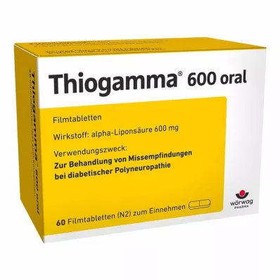 THIOGAMMA 600 oral Comprimés pelliculés, 60 comprimés THIOGAMMA 600 oral Comprimés pelliculés, 60 comprimés