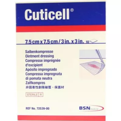 CUTICELL Compresses de pommade 7,5x7,5 cm, 10 pces