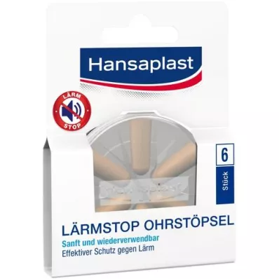 HANSAPLAST Bouchons doreilles anti-bruit, 6 pces