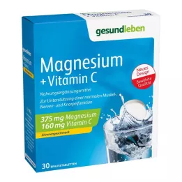 GESUND LEBEN Comprimés effervescents Magnésium+Vitamine C, 3X10 pcs