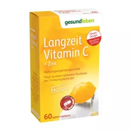 GESUND LEBEN Gélules de vitamine C+zinc longue durée, 60 gélules