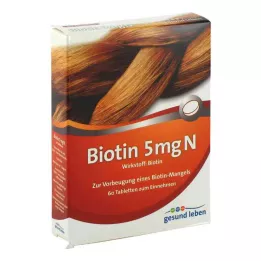 GESUND LEBEN Comprimés de biotine 5 mg N, 60 comprimés