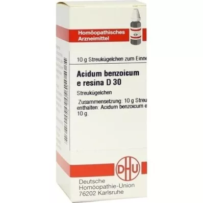 ACIDUM BENZOICUM E Resina D 30 globules, 10 g