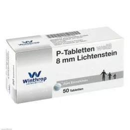 P TABLETTEN blanc 8 mm, 50 pcs