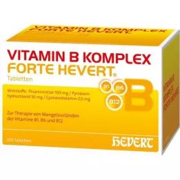 VITAMIN B KOMPLEX forte Hevert comprimés, 200 pc