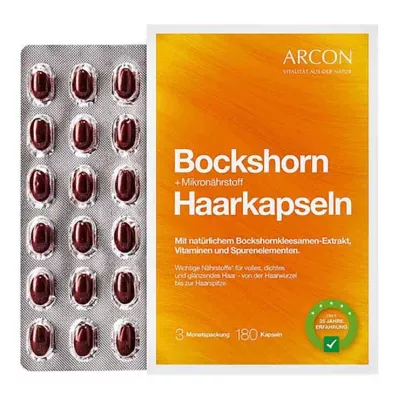 Capsules capillaires fenugrec + micronutriments, 180 pièces