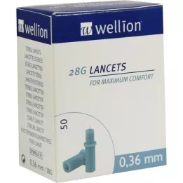 WELLION Lancets 28 G, 50 pièces