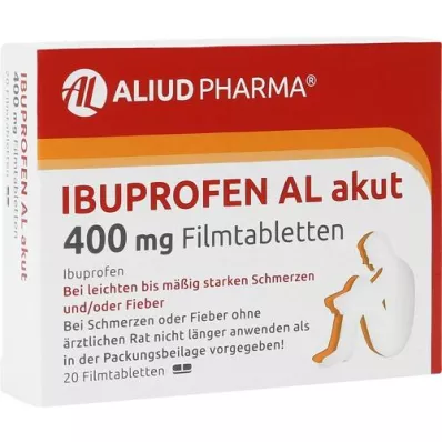 IBUPROFEN AL akut 400 mg Comprimés pelliculés, 20 pces