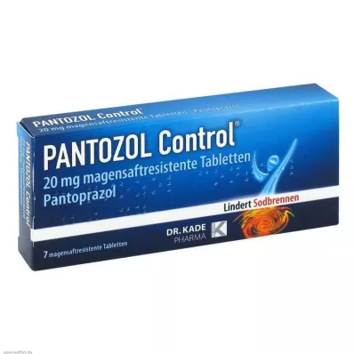 PANTOZOL Control 20 mg comprimés gastro-résistants, 7 pc