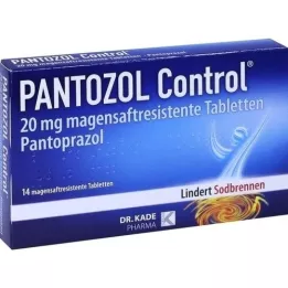 PANTOZOL Control 20 mg comprimés gastro-résistants, 14 comprimés