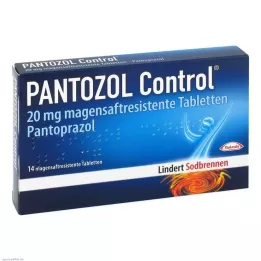 PANTOZOL Control 20 mg comprimés gastro-résistants, 14 comprimés