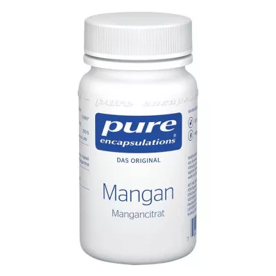 PURE ENCAPSULATIONS Gélules de citrate de manganèse, 60 gélules