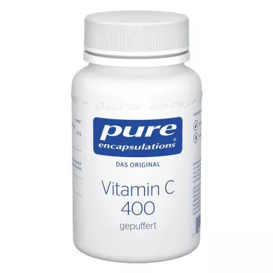 PURE ENCAPSULATIONS Gélules de vitamine C 400 tamponnées, 90 gélules