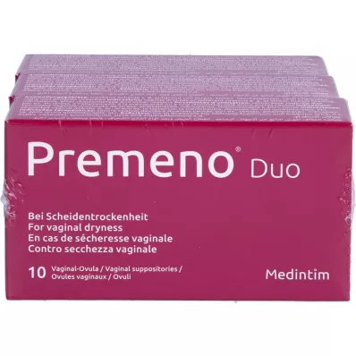 PREMENO Ovules vaginaux Duo, 3X10 pces