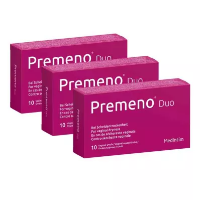 PREMENO Ovules vaginaux Duo, 3X10 pces