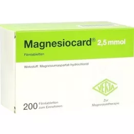MAGNESIOCARD 2,5 mmol Comprimés pelliculés, 200 pc