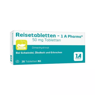 REISETABLETTEN-1A Pharma, 20 pièces
