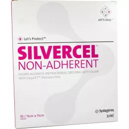 SILVERCEL Compresses non adhésives 11x11 cm, 10 pces