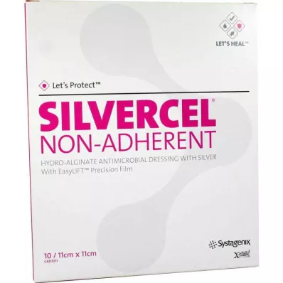 SILVERCEL Compresses non adhésives 11x11 cm, 10 pces