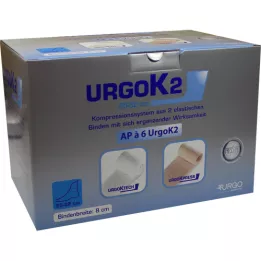 URGOK2 Système de compression 8 cm, tour de cheville 25-32 cm, 6 pces