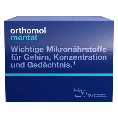 ORTHOMOL Granulés mentaux/capsules 30 jours, 30 pc
