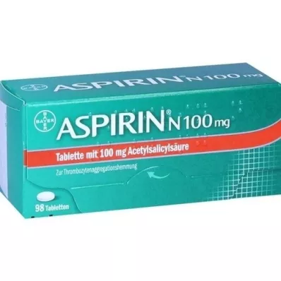 ASPIRIN N 100 mg comprimés, 98 pcs