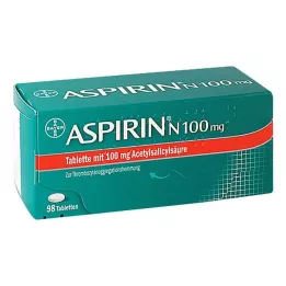 ASPIRIN N 100 mg comprimés, 98 pcs