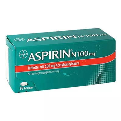 ASPIRIN N 100 mg comprimés, 98 pcs