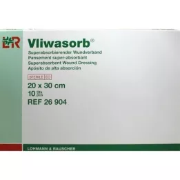 VLIWASORB Compresse absorbante superabsorbante stérile 20x30 cm, 10 pces