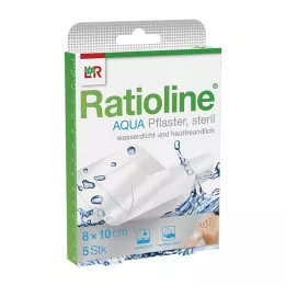 RATIOLINE aqua Pansement de douche Plus 8x10 cm stérile, 5 pces
