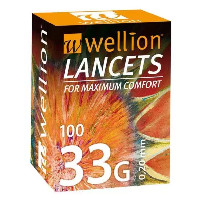WELLION Lancets 33 G, 100 pièces WELLION Lancets 33 G, 100 pièces