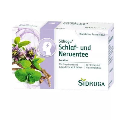SIDROGA Tisane pour le sommeil et les nerfs, sachets filtres, 20X2.0 g