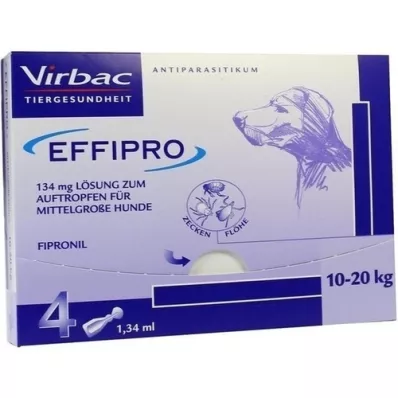EFFIPRO 134 mg Pip.Lsg. pour chien de taille moyenne, 4 pcs