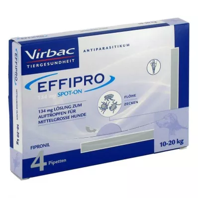 EFFIPRO 134 mg Pip.Lsg. pour chien de taille moyenne, 4 pcs