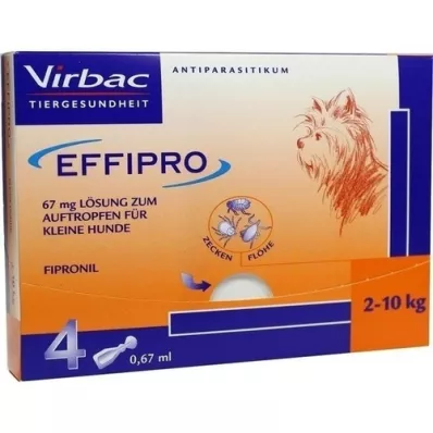 EFFIPRO 67 mg Pip.Lsg. pour petits chiens, 4 pcs