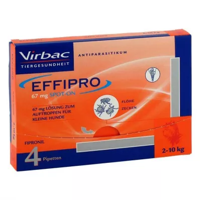 EFFIPRO 67 mg Pip.Lsg. pour petits chiens, 4 pcs