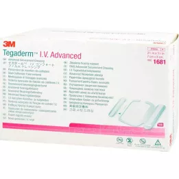 TEGADERM 3M I.V. Advanced V.F.7x8 cm 1681, 100 pces